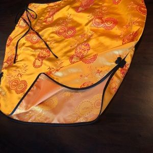 Custom made Yellow Asian Skirt XL